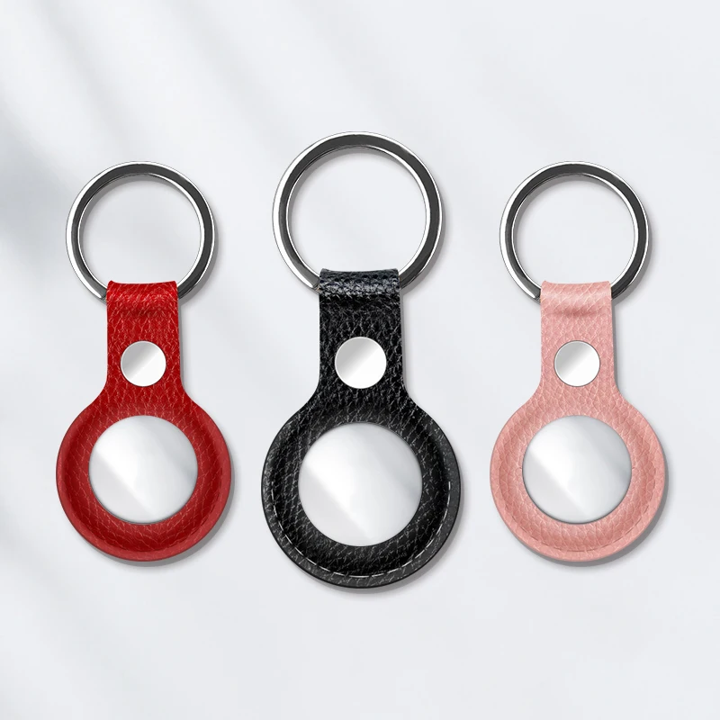 Portable 4 Colors Leather Case Anti-lost Tracker Locator Keychain Protective Cover for AirTag
Portable 4 Colors Leather Case Anti-lost Tracker Locator Keychain Protective Cover for AirTag