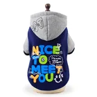 Dog Clothes Warm Winter Coat Jacket Clothing Pet Clothes Letter Dog Hoodie