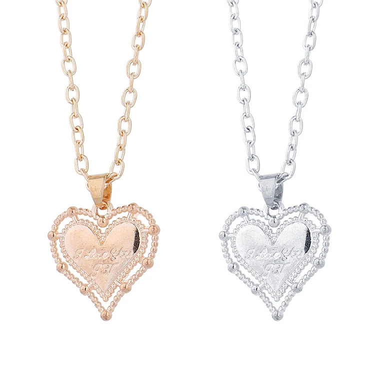 Fashion Love Jewelry Gold Plated Love Heart Pendant Necklace Valentine's Day Gifts Heart Necklace For Couple
Fashion Love Jewelry Gold Plated Love Heart Pendant Necklace Valentine's Day Gifts Heart Necklace For Couple