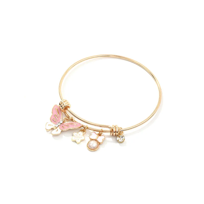 New Fresh Style Crystal Butterfly Charm Bracelet Bangle Adjustable Pearl Butterfly Bangle For Girls
New Fresh Style Crystal Butterfly Charm Bracelet Bangle Adjustable Pearl Butterfly Bangle For Girls