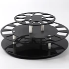Acrylic rotating nail polish counter, lipstick display stand