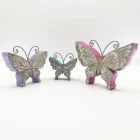 Butterfly New Decor New Style Garden Butterfly Sculpture Blue And Green Resin Butterfly Statues For Home Decoration