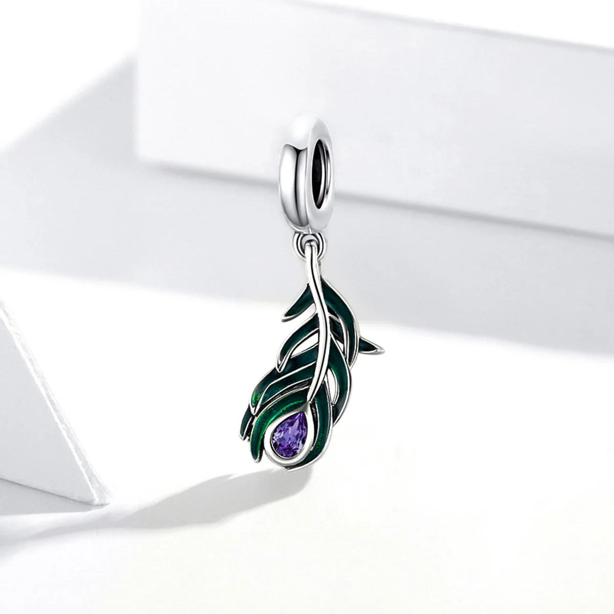 Accessories Cubic Zirconia 925 Sterling Silver Peacock Feather Bracelet Bangle Pendant Charm
Accessories Cubic Zirconia 925 Sterling Silver Peacock Feather Bracelet Bangle Pendant Charm