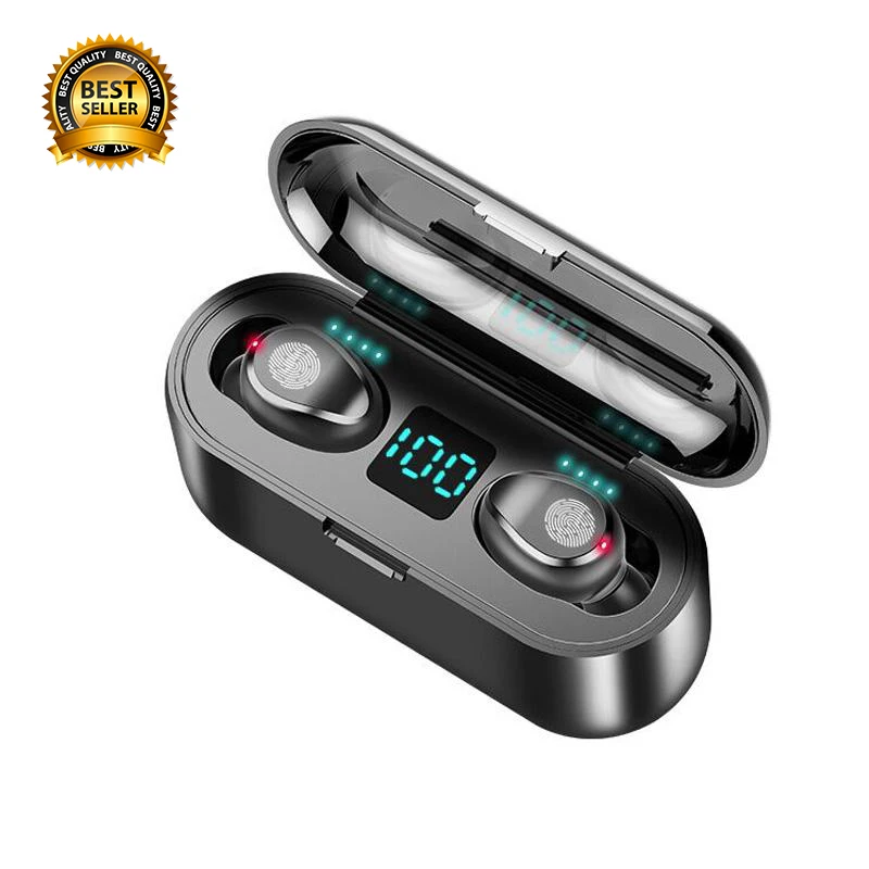 F9 Sport Wireless Audfonos Bluetooth Earphone Power Bank Waterproof Headphone LED Touch Battery Display Custom Logo Led Earbuds
F9 Sport Wireless Audfonos Bluetooth Earphone Power Bank Waterproof Headphone LED Touch Battery Display Custom Logo Led Earbuds