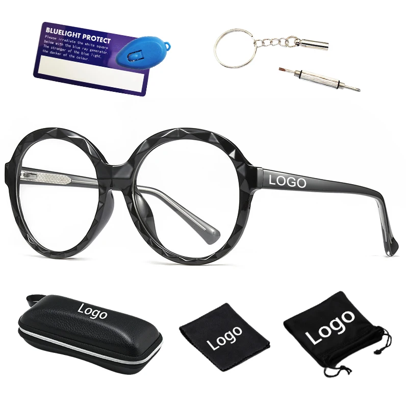 Dachuan Round Diamond Cutting Spring Black Lady Custom Logo Thin Frame Blue Blocking Optical Frame
Dachuan Round Diamond Cutting Spring Black Lady Custom Logo Thin Frame Blue Blocking Optical Frame