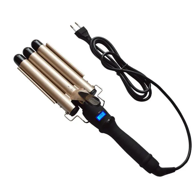 Best Magic Portable Curling Hair Tools Professional Cordless Automatic Ceramic LED Curling Iron 3 Barrel Big Wave Hair Curler, Black +gold
Best Magic Portable Curling Hair Tools Professional Cordless Automatic Ceramic LED Curling Iron 3 Barrel Big Wave Hair Curler, Black +gold