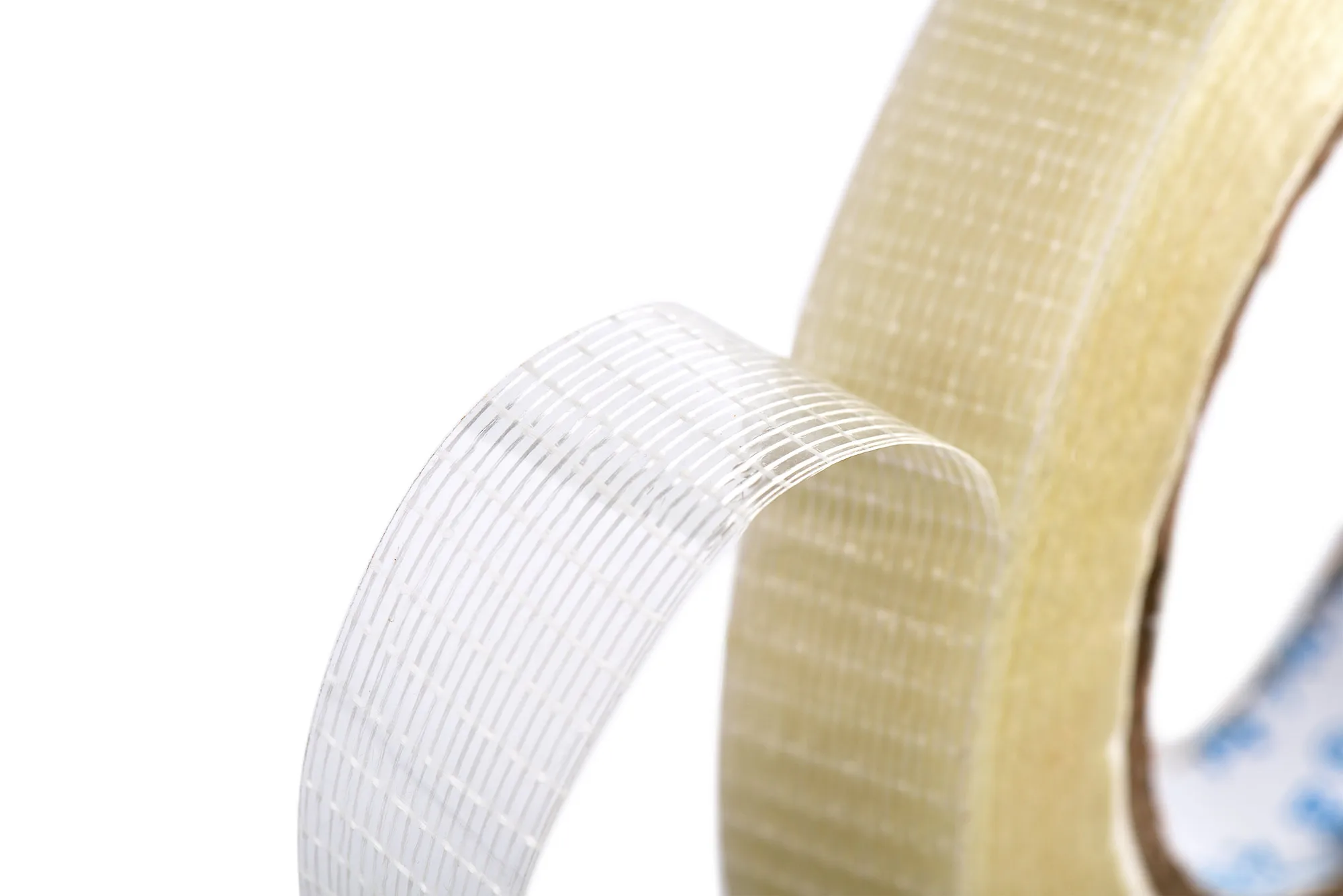 High Tensile Strength 400N/inch Glass Filament Strapping Tape with 11N/inch Pell Adhesion and 150mic Thickness