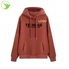 custom logo 100% cotton long line custom printing hoodies sweatshirts gilr's