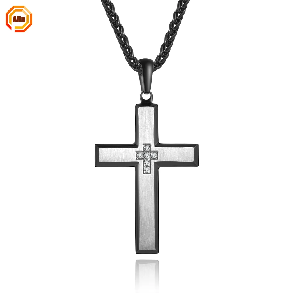 2021 cross necklace stainless steel zircon setting name personalised gemstone necklace for men
2021 cross necklace stainless steel zircon setting name personalised gemstone necklace for men