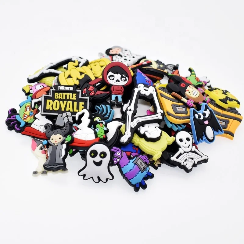 Wholesale Skull Devil Ghost Pumpkin Halloween Festival Cartoon Teasing PVC shoe charms for shoe band decoration, Customized
Wholesale Skull Devil Ghost Pumpkin Halloween Festival Cartoon Teasing PVC shoe charms for shoe band decoration, Customized