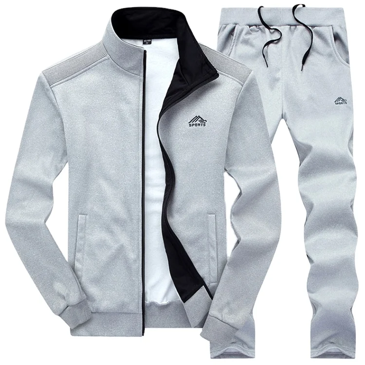 Men's Casual Tracksuit Long Sleeve Full Zip Running Jogging Sweatsuit Athletic Sports Set, Gray
Men's Casual Tracksuit Long Sleeve Full Zip Running Jogging Sweatsuit Athletic Sports Set, Gray