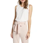 OEM Women's sleeveless round neck vest, women's casual tops
