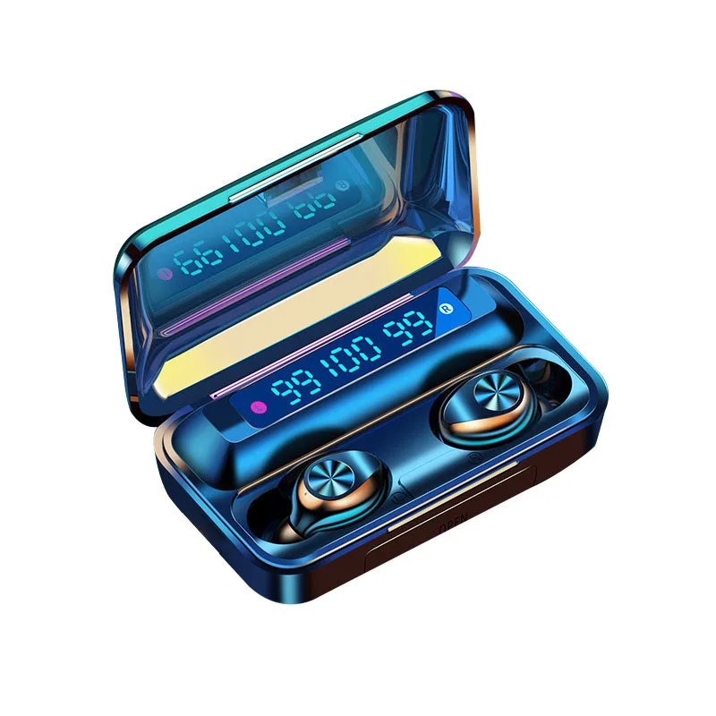 TWS F9-10 Wireless Earphones 9D Stereo Bass Wireless BT5.0 Headphones Earbuds With 3 LED digital Power Display Charging Case
TWS F9-10 Wireless Earphones 9D Stereo Bass Wireless BT5.0 Headphones Earbuds With 3 LED digital Power Display Charging Case