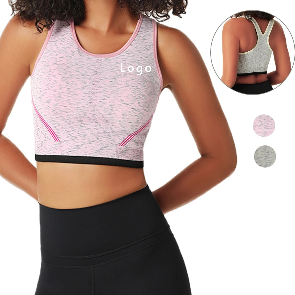 New Design Seamless Yoga Bra Y Back Design High Intensity Sports Bra Splicing Color Workout Crop Top Gym Clothing, Customized colors
New Design Seamless Yoga Bra Y Back Design High Intensity Sports Bra Splicing Color Workout Crop Top Gym Clothing, Customized colors
