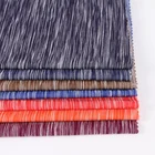 DTY plain dyed knitted grey melange color cationic yarn fabric composition