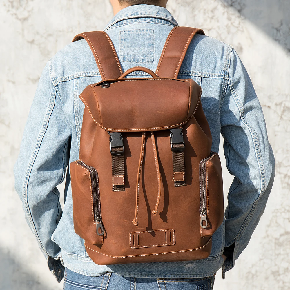 Marrant 7533 Personalized Unisex Full Grain Leather Men Backpack Travel Backpack Laptop School Weekender Christmas Gift Backpack, Brown 
Marrant 7533 Personalized Unisex Full Grain Leather Men Backpack Travel Backpack Laptop School Weekender Christmas Gift Backpack, Brown