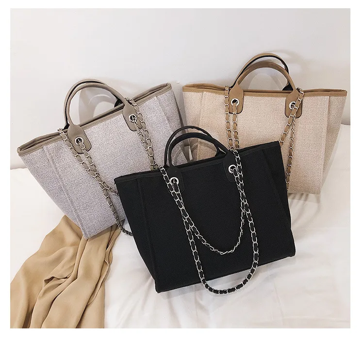 fashion Canvas Handbag chain single shoulder canvas bag trendy new female bag fitness bag
fashion Canvas Handbag chain single shoulder canvas bag trendy new female bag fitness bag