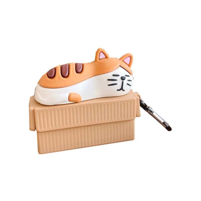 3D Cute Sleep Cat Designer Case Shockproof Silicone Protective Case Cover For Apple Airpods 1 2 Pro
3D Cute Sleep Cat Designer Case Shockproof Silicone Protective Case Cover For Apple Airpods 1 2 Pro