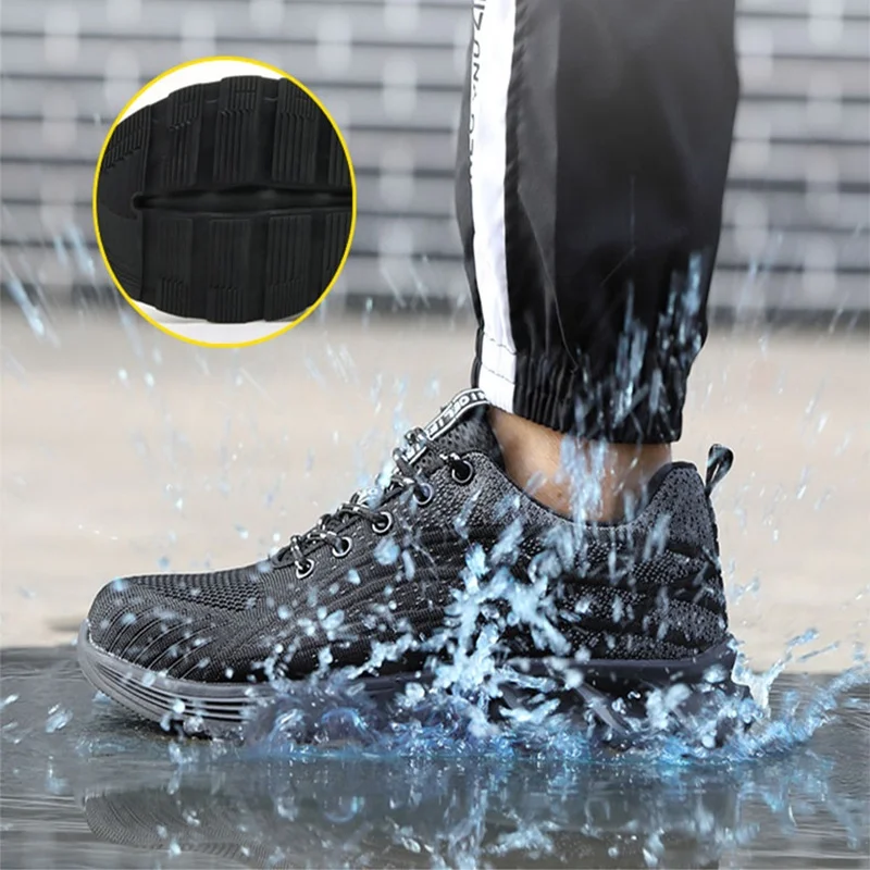 Men Shoes Sneakers Breathable Anti-Smashing Lightweight Work Boots Sneakers With Steel Toe hat Work Safety Boots
Men Shoes Sneakers Breathable Anti-Smashing Lightweight Work Boots Sneakers With Steel Toe hat Work Safety Boots