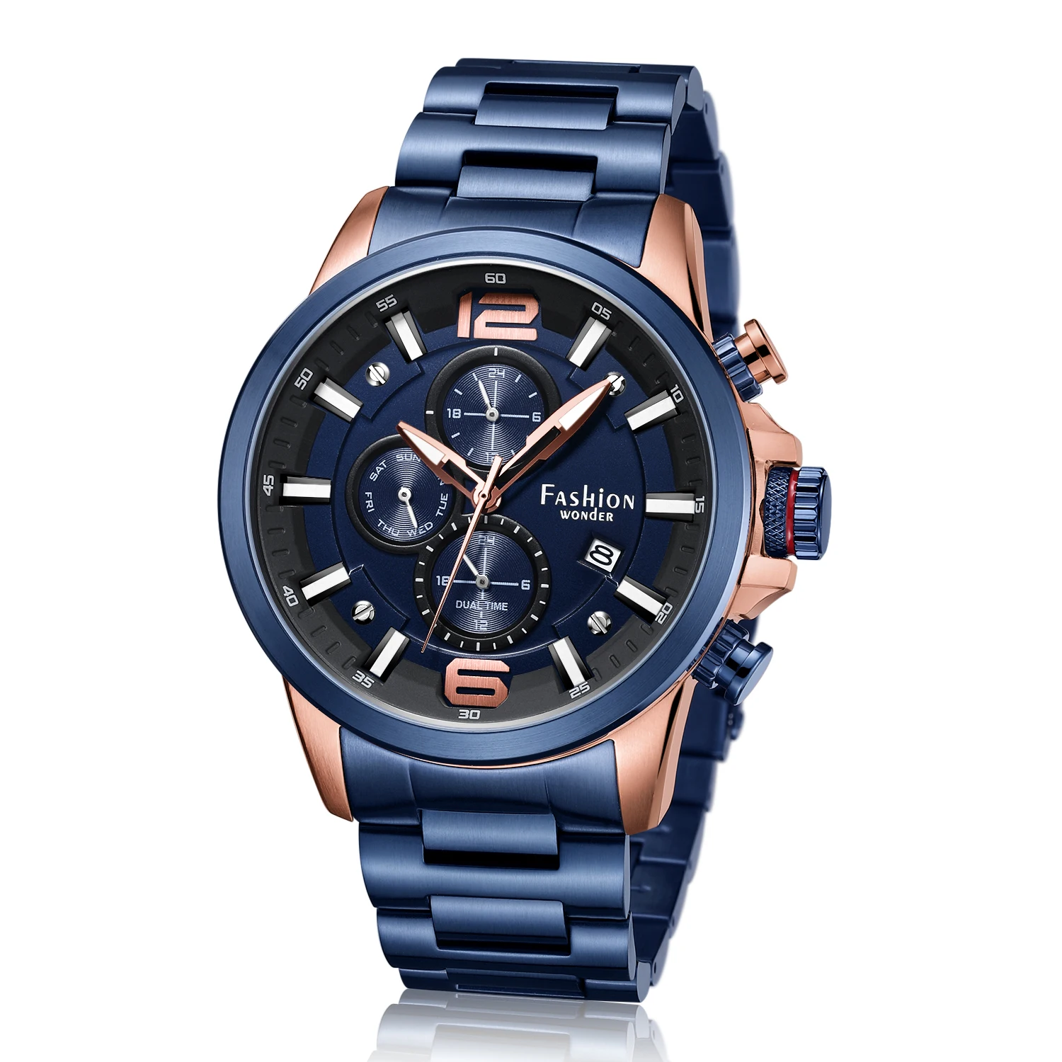 wholesale custom luxury men stainless steel back quartz watch oem best fashion athletic watch for men, 5 colors
wholesale custom luxury men stainless steel back quartz watch oem best fashion athletic watch for men, 5 colors