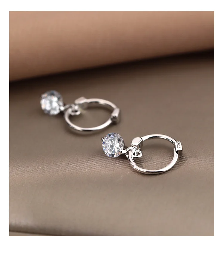 sterling silver 925 jewellery flash crystal rhinestone hoop earrings bling drop earring for girl women in summer, Silver color
sterling silver 925 jewellery flash crystal rhinestone hoop earrings bling drop earring for girl women in summer, Silver color