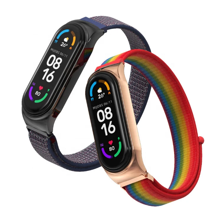 For Xiaomi Mi Band 3 4 Strap Bracelet Metal Nylon Wristband Smart Band Accessories Wrist Strap And Mi Band 5 6 metal Case
For Xiaomi Mi Band 3 4 Strap Bracelet Metal Nylon Wristband Smart Band Accessories Wrist Strap And Mi Band 5 6 metal Case