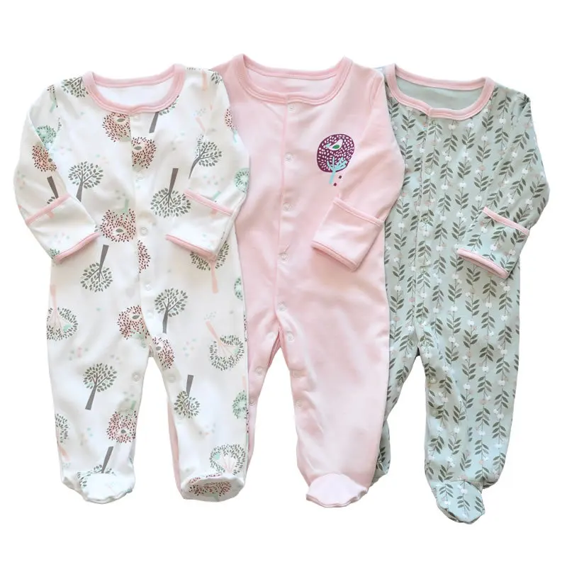 pack of 3 baby pajamas with mitten longsleeve baby rompers printed infant sleepsuits, Picture shows
pack of 3 baby pajamas with mitten longsleeve baby rompers printed infant sleepsuits, Picture shows