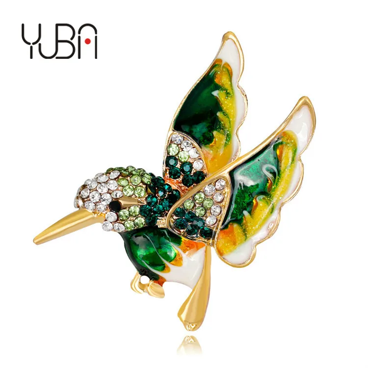 Hummingbird brooch with multicolored colorful crystal enamel wedding bouquets for bride
Hummingbird brooch with multicolored colorful crystal enamel wedding bouquets for bride