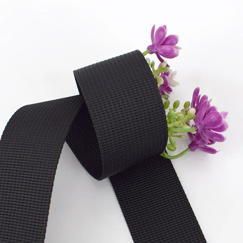 Meetee Rd109 Pure Black Bag Strap 38mm Nylon Webbing Buy Terylene