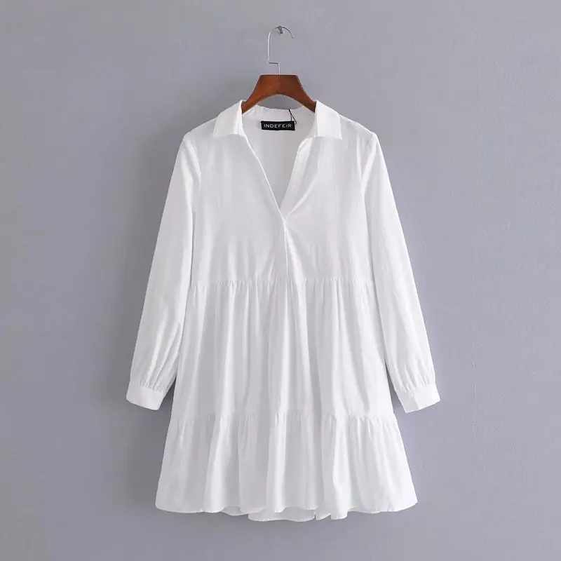 QZ901 Spring 2021 Autumn Women Long Sleeve V Neck solid Dress Mini Casual Dresses vestidos Clothing wholesale
QZ901 Spring 2021 Autumn Women Long Sleeve V Neck solid Dress Mini Casual Dresses vestidos Clothing wholesale