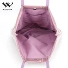 Custom Cheap Tote Women Bag Sherpa Handbag Transparent TPU Tote Bag For Ladies