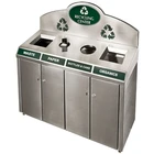 Stainless Steel 3/4 Compartments Trash Bin