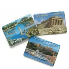 customized design business card size souvenir epoxy resin coating fridge magnet