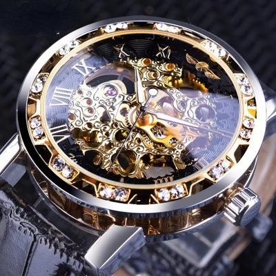 Winner Transparent Fashion Display Luminous Hands Gear Movement Retro Royal Design Men Mechanical Wrist Watches, Picture color or custom color
Winner Transparent Fashion Display Luminous Hands Gear Movement Retro Royal Design Men Mechanical Wrist Watches, Picture color or custom color