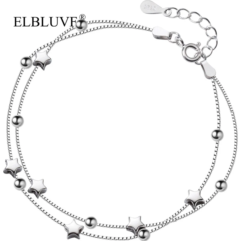 ELBLUVF Free Shipping 925 Sterling Silver Delicate Star Beads Bracelets For Gift Jewelry For Women
ELBLUVF Free Shipping 925 Sterling Silver Delicate Star Beads Bracelets For Gift Jewelry For Women