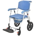 KDB-699L Aluminium Folding Commode Wheelchair Mobile Commode Chair