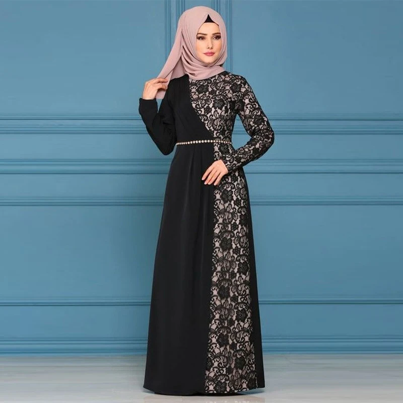 Factory direct selling European and American women's long lace stitching sexy long islamic skirt, Customers' requirements
Factory direct selling European and American women's long lace stitching sexy long islamic skirt, Customers' requirements
