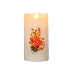 Home Decor Nice Atmosphere Paraffin Wax Optic Fiber LED Candle