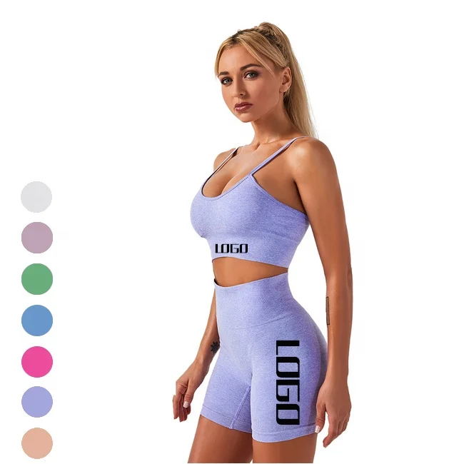 Sportswear Wholesale Custom Logo 2 Piece Womens Seamless Workout Yoga Sport Shorts Bra & Brief Sets
Sportswear Wholesale Custom Logo 2 Piece Womens Seamless Workout Yoga Sport Shorts Bra & Brief Sets