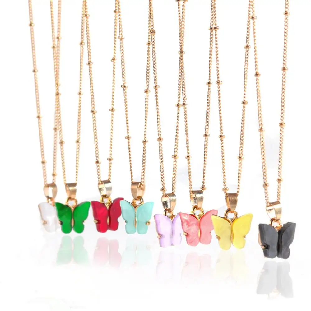 Wholesale Women Fashion Accessories Gold Plated Colorful Girlfriend Gift Butterfly Design Jewelry Women Jewellery Necklace
Wholesale Women Fashion Accessories Gold Plated Colorful Girlfriend Gift Butterfly Design Jewelry Women Jewellery Necklace