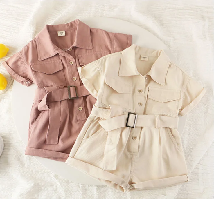 FS9039034 summer fashion unisex baby girls and boys jumpsuit work clothes denim short sleeve solid color with belt
FS9039034 summer fashion unisex baby girls and boys jumpsuit work clothes denim short sleeve solid color with belt