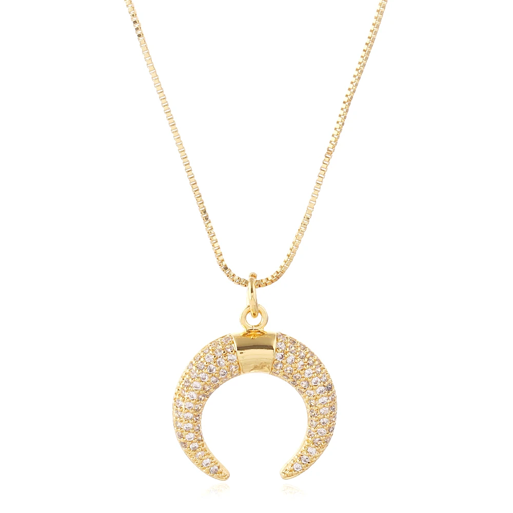 Real Gold Plated Zircon Diamond moon necklace 14k For Women wholesale NS10229, Picture shows
Real Gold Plated Zircon Diamond moon necklace 14k For Women wholesale NS10229, Picture shows
