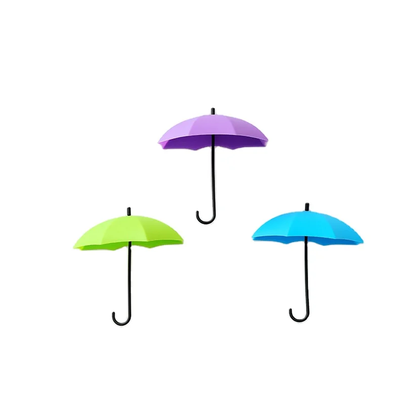 3pcs in 1 bag Umbrella Shape Creative Color Storage Bracket Wall Decoration Creative Paste Hook Three Pack, As photo
3pcs in 1 bag Umbrella Shape Creative Color Storage Bracket Wall Decoration Creative Paste Hook Three Pack, As photo