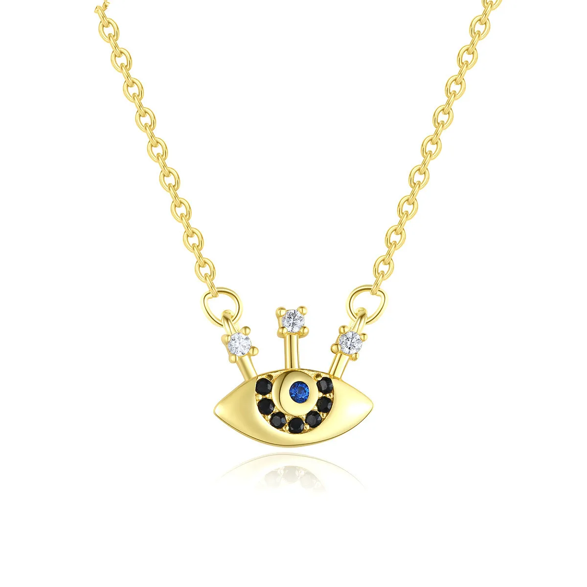 LUOXIN High Quality Cubic Zirconia Evil Eye Gold Filled Plated 925 Sterling Silver Necklace
LUOXIN High Quality Cubic Zirconia Evil Eye Gold Filled Plated 925 Sterling Silver Necklace