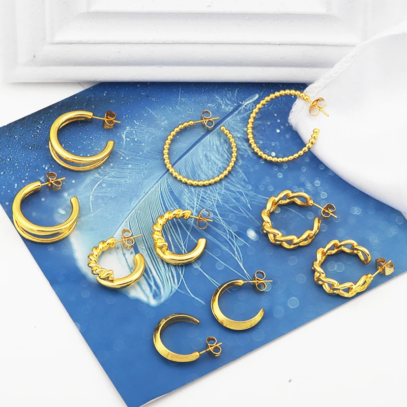 JXX Jewelry Direct Sale Cheapest Price Earring Gold Ball Earring Elegant Large Hoop Earrings
JXX Jewelry Direct Sale Cheapest Price Earring Gold Ball Earring Elegant Large Hoop Earrings