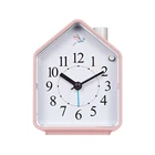Plastic triangle multi-function wake up light desk non-tick bedroom Snooze Night light table smart kids alarm clock