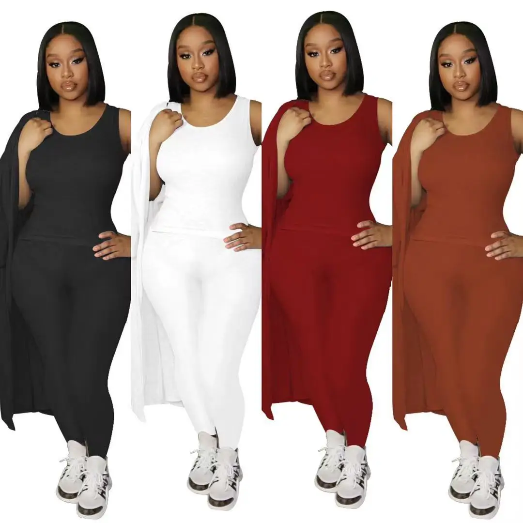 Latest Autumn Winter Casual Two Piece Set With Coat Good Stretchy Solid Color 2 Piece Cardigan Set 3 Piece Set Women Clothing
Latest Autumn Winter Casual Two Piece Set With Coat Good Stretchy Solid Color 2 Piece Cardigan Set 3 Piece Set Women Clothing