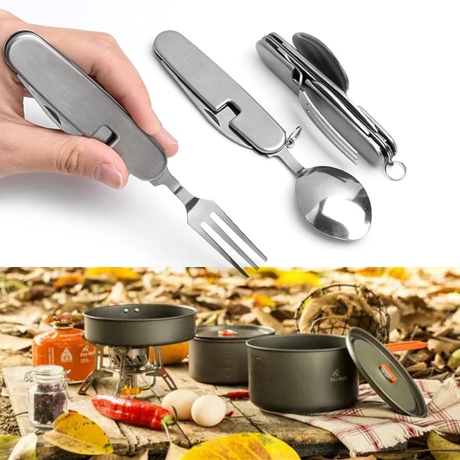 CHINA OEM FACTORY Multi Function Cutlery Spoon Fork Detachable Folding Portable Outdoor Camping 4 in 1 Tableware Flatware Set
CHINA OEM FACTORY Multi Function Cutlery Spoon Fork Detachable Folding Portable Outdoor Camping 4 in 1 Tableware Flatware Set