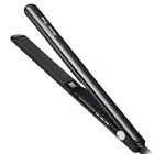 M525A Factory sell super thin 12cm extra long small jet black titanium hair flat iron