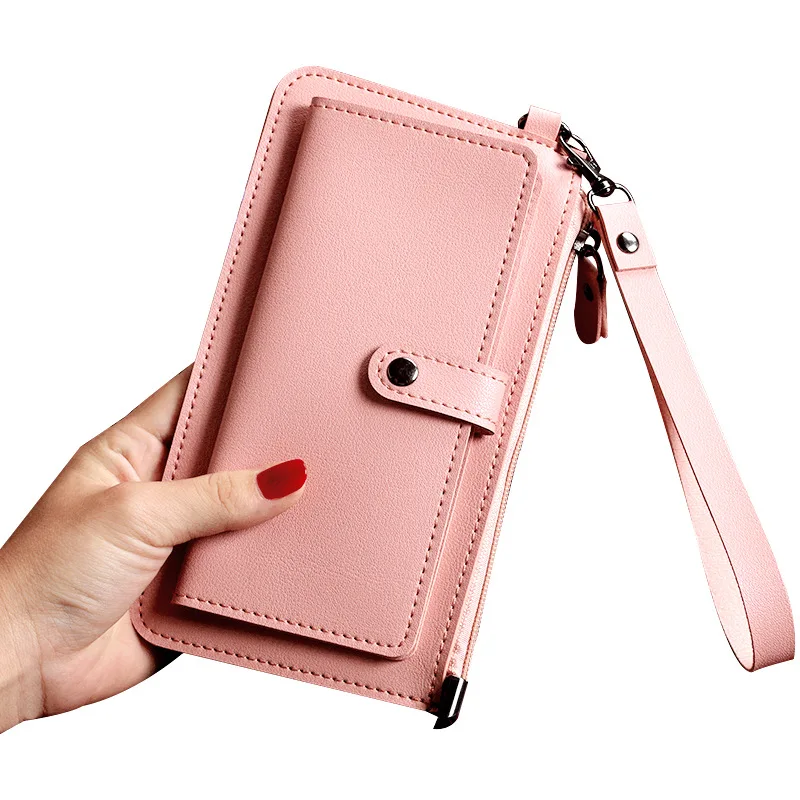 Lady purse handbag Women's long multifunctional wallet multi card position zipper buckle student card bag hand bag, Customizable
Lady purse handbag Women's long multifunctional wallet multi card position zipper buckle student card bag hand bag, Customizable